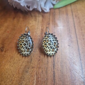 Leopard Rockabilly Pin up Ohrringe Bild 7