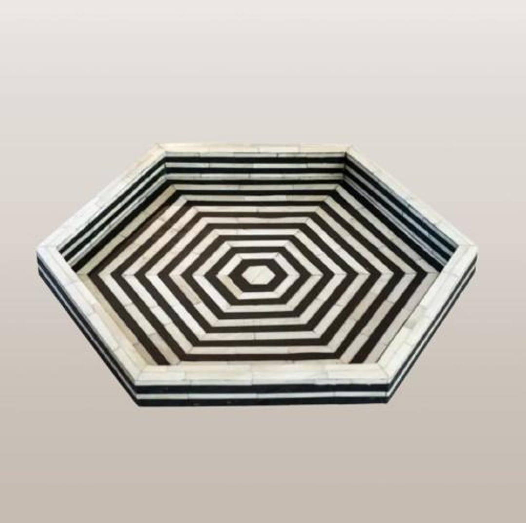 Handmade Inlay Decorative Tray – Handmade Floral Inlay Serving Tray ...