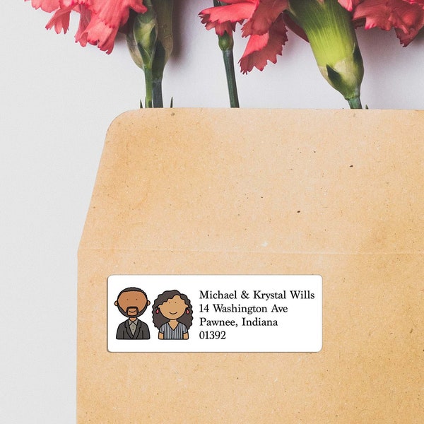 Cartoon Return Address Labels Etsy