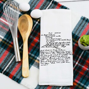 Serviette de thé de loisirs d’écriture personnalisée