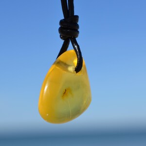 amber amulet, natural Baltic amber stone, bernstein kette, gift idea for men or women