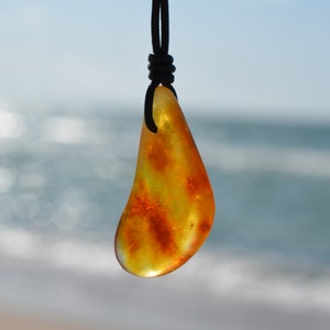 amber pendant, Baltic amber jewelry, natural amber stone, gift idea for men or women