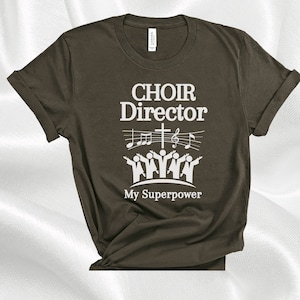 Choir Director T-Shirt, Gift For Worship Leader, Christian Band Instructor Gift, Church Youth Music Teacher Appreciation Shirt