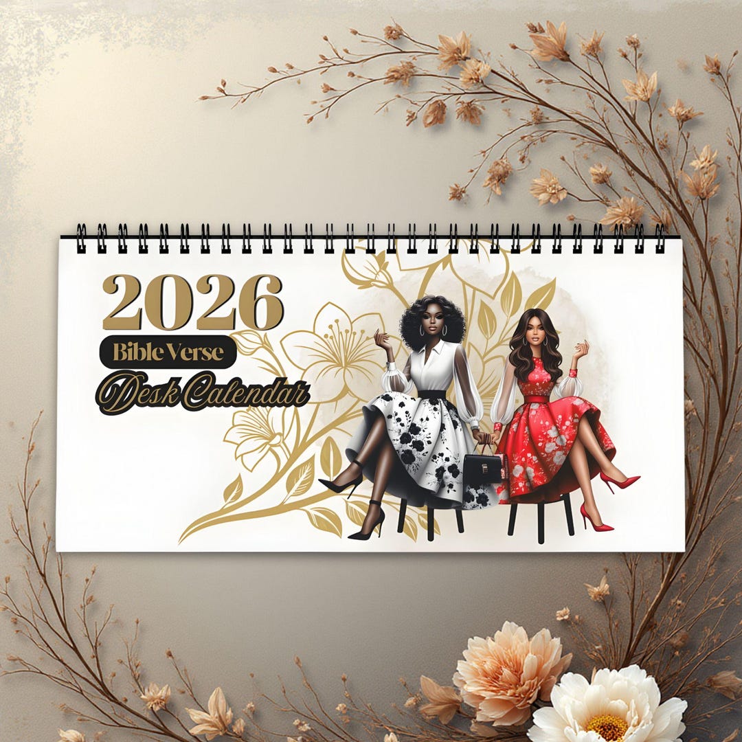 2026 Inspirational Bible Verse Desktop Calendar for Christian Women - Etsy
