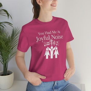Church Choir T-Shirt Gift For Choir Members, Choir Director, Worship Leader Tee, Christian Band Member Appreciation Gift Joyful Noise Shirt image 8
