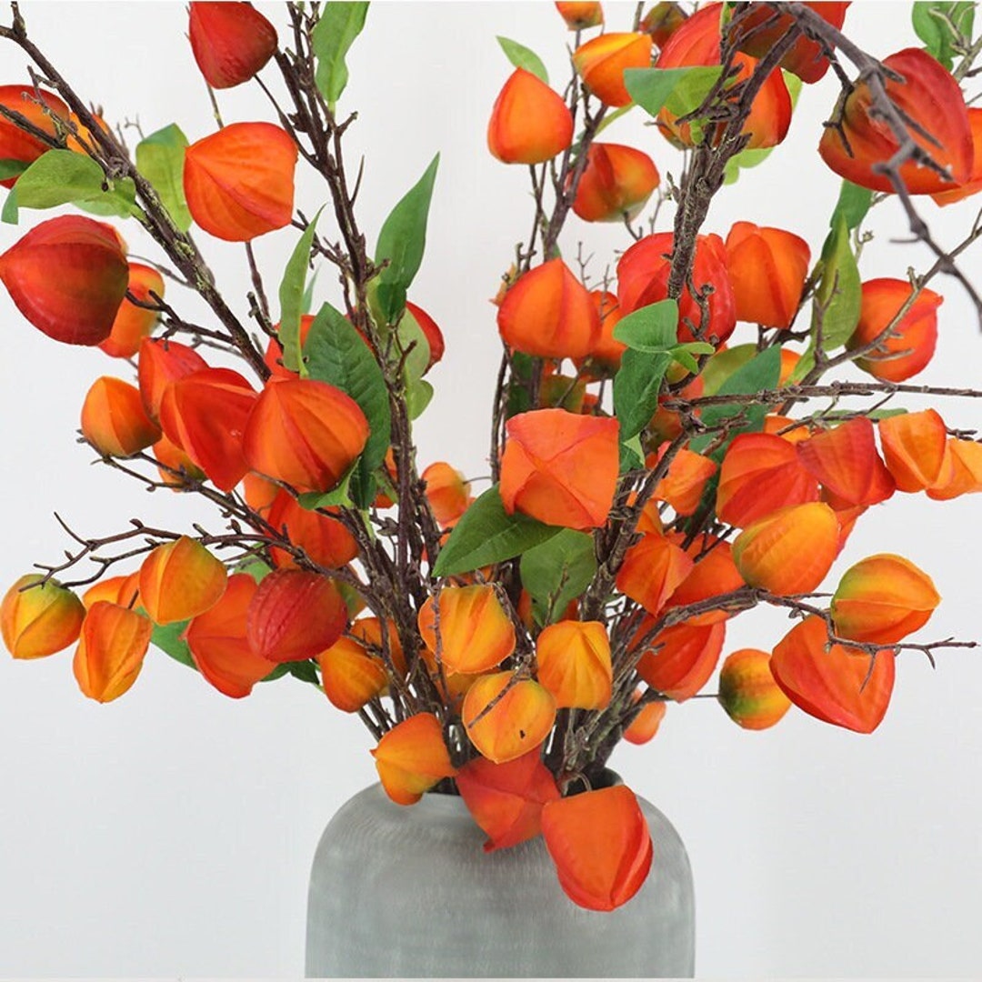 Chinese Lantern, Artificial Chinese Lantern, Autumn Home Decor, Chinese