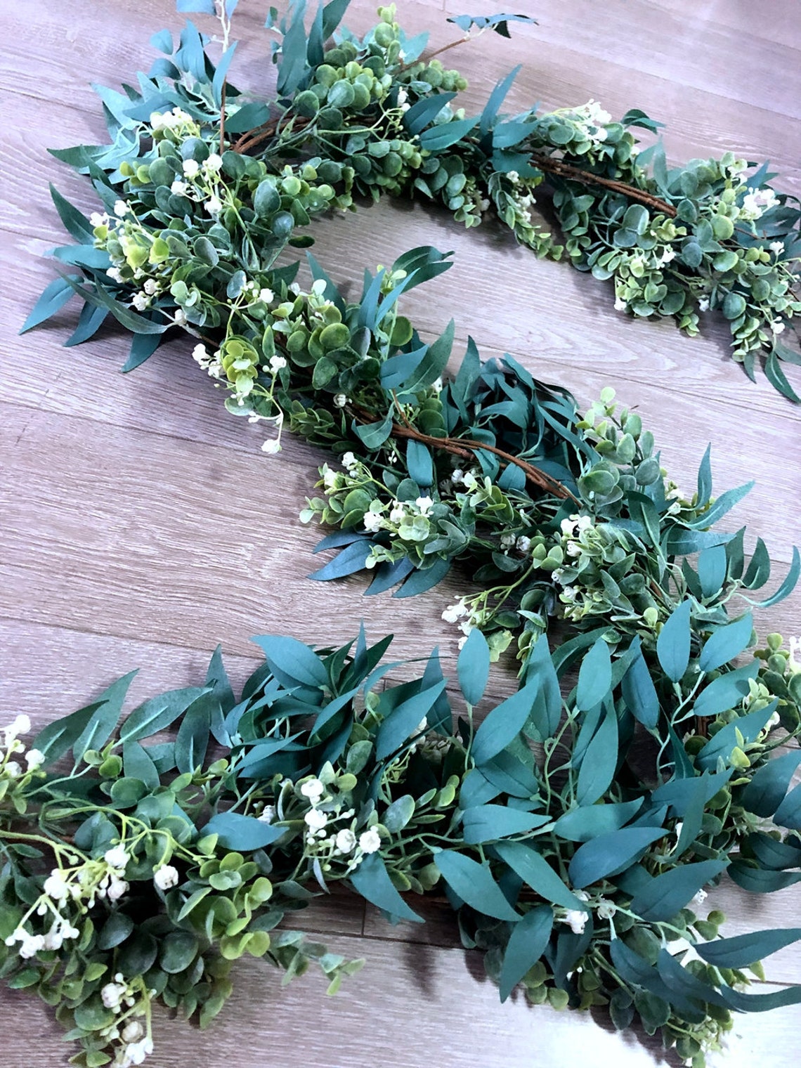 Artificial Willow and Eucalyptus Garland for a Wedding Etsy