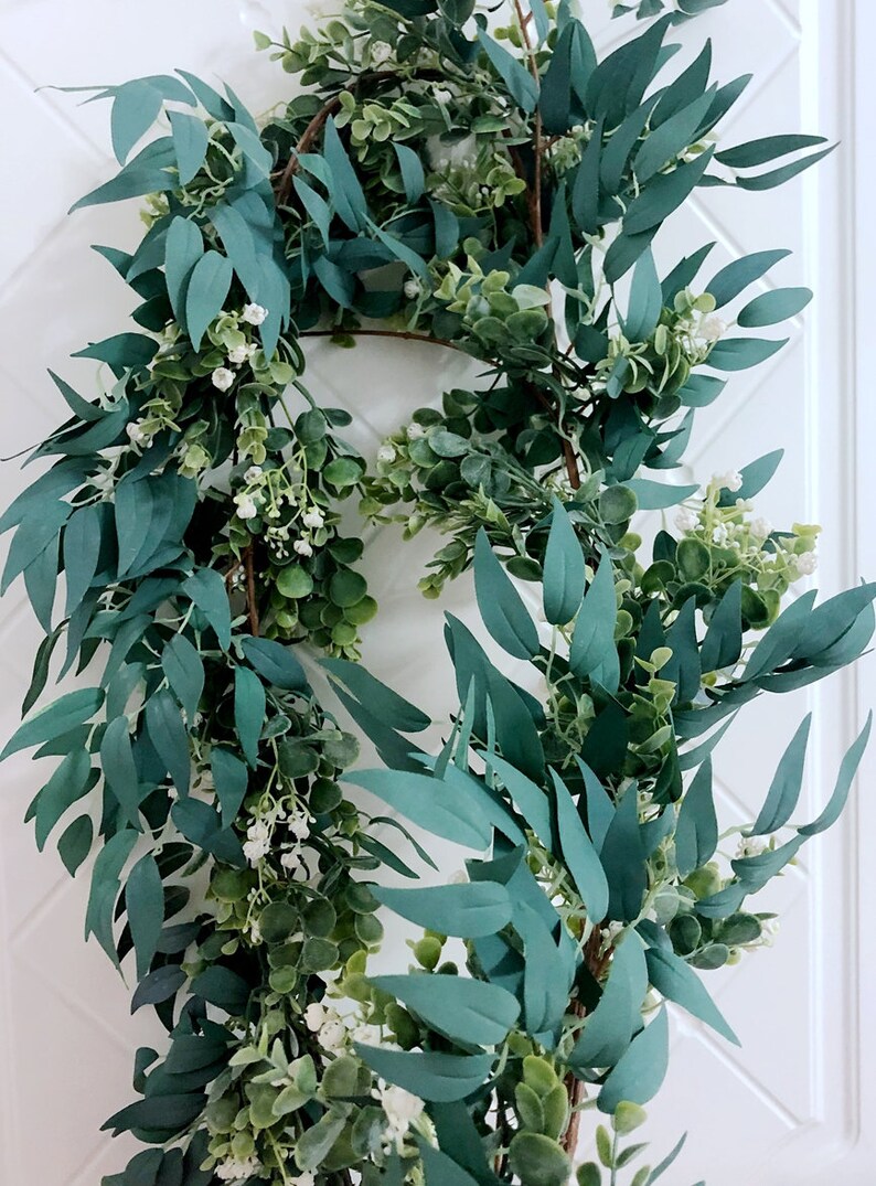 Artificial Willow and Eucalyptus Garland for a Wedding Etsy