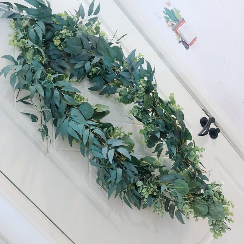 Artificial Willow and Eucalyptus Garlands for a Wedding Etsy