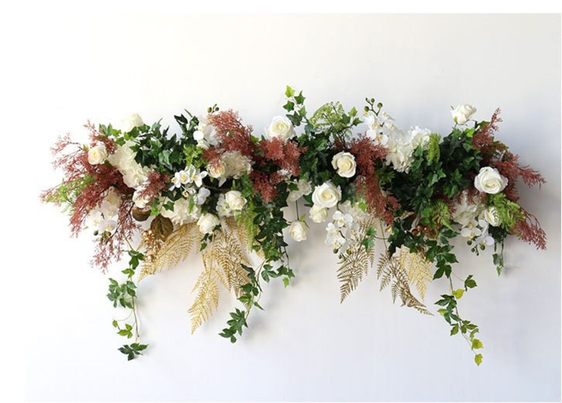 Flower Arch Artificial Flower Archwedding Arch Flower Swag Etsy