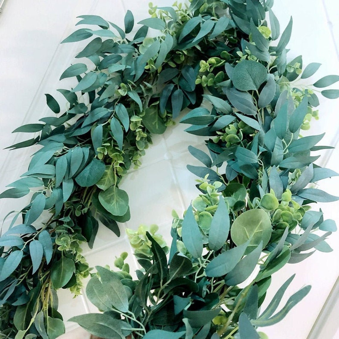 Artificial Willow and Eucalyptus Garlands for a Wedding Etsy
