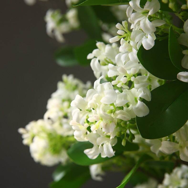 28 Artificial Lilac Flowers Silk Purple Flowers Home Etsy