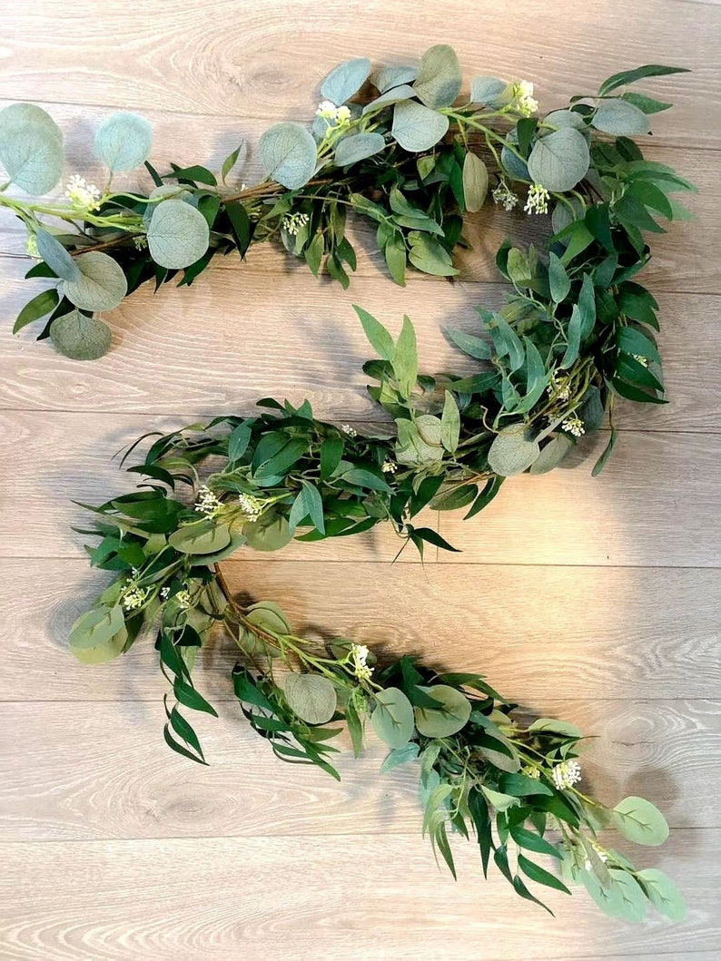 Artificial Willow and Eucalyptus Garland for a Wedding Arch Etsy