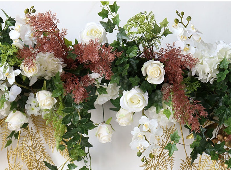 Flower Arch Artificial Flower Archwedding Arch Flower Swag Etsy