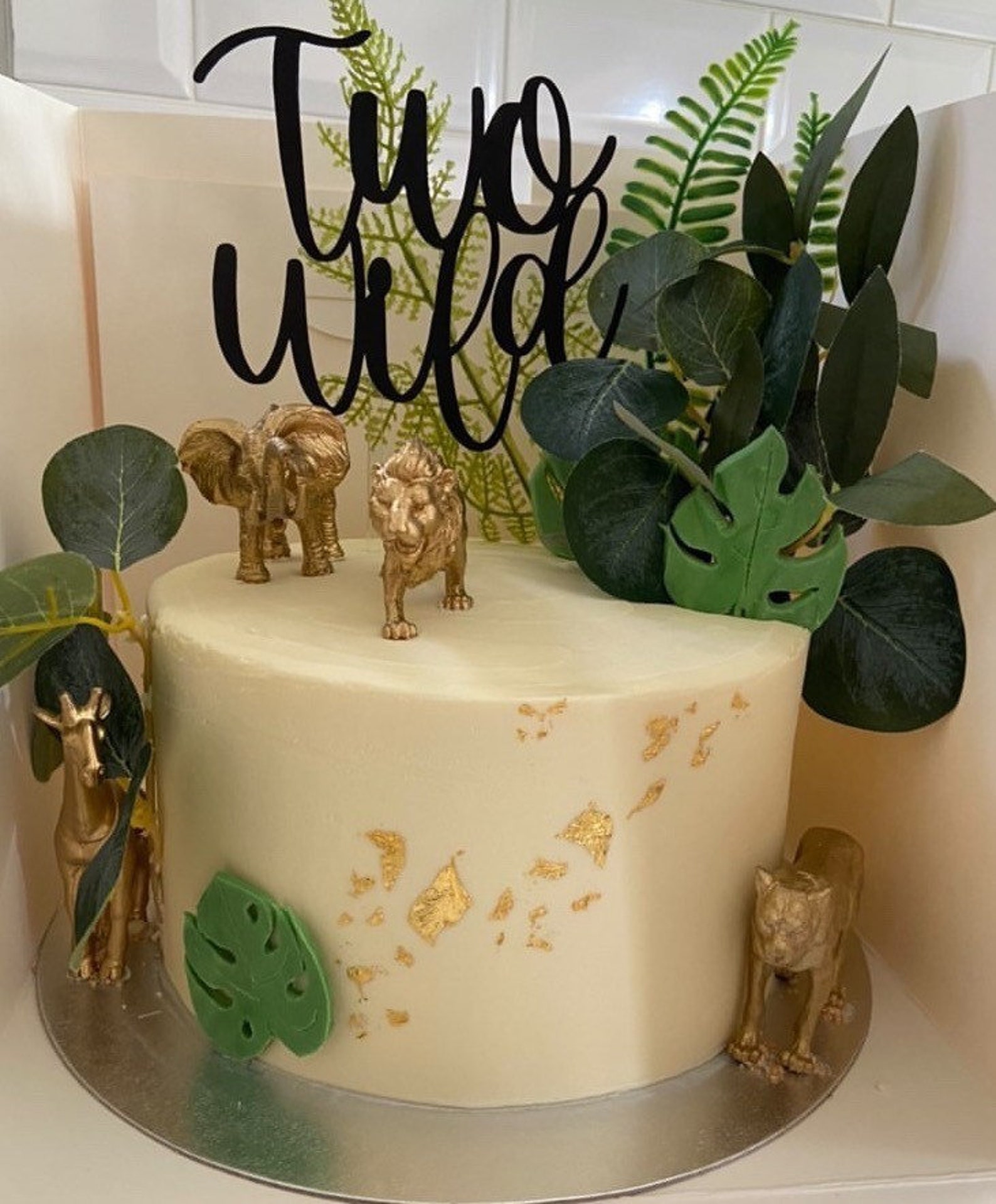 Gold Safari animal cake toppers animal cake toppers Gold Etsy