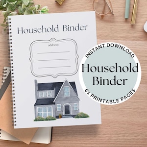 Home Management Binder | Home Maintenance Binder | Emergency Binder | New Home Binder | Home Management | Home Binder | PDF Printable