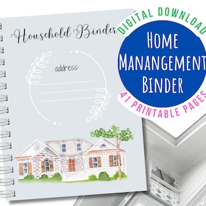 Home Management Binder, Family & Home Organizer, Household Planner, All-in-One Home Binder, Printable Home Binder, Organized Home Planner