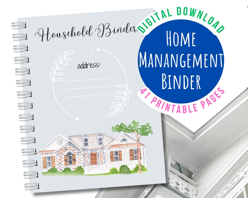 Home Management Binder Household Maintenance Binder Home Binder Change