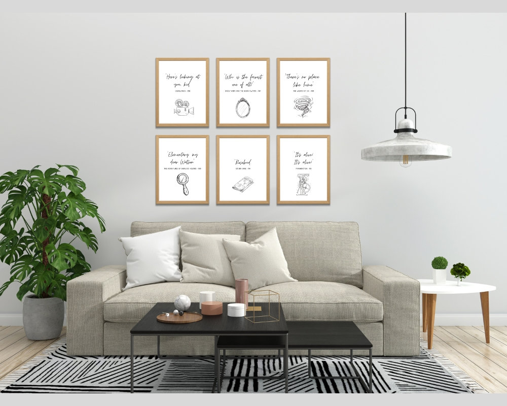 Classic Movie Quotes Wall Art 1930s and 1940s Movie Quotes Etsy