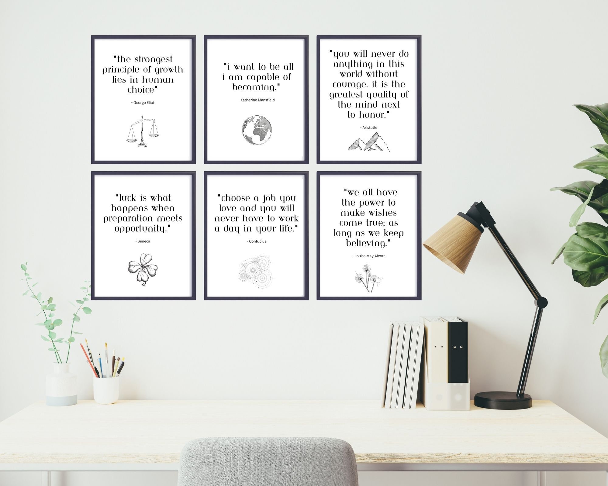Motivational Quotes for Office Printable Quote Art Inspirational