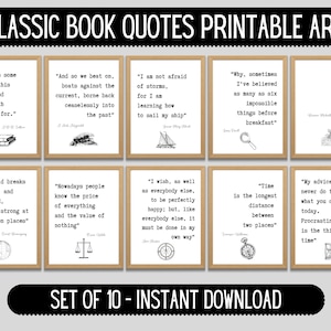 Free Printable Book Quotes Art