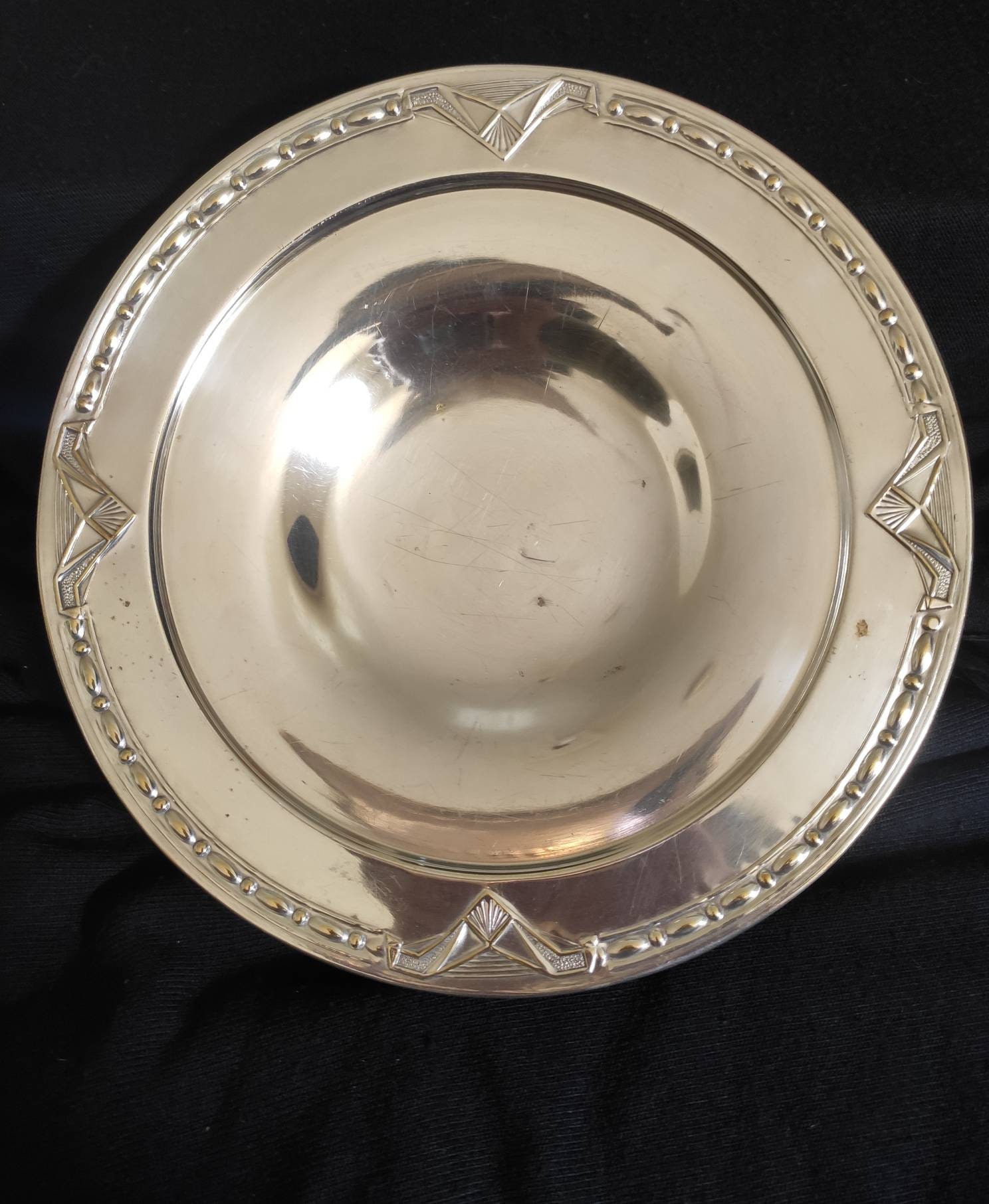 Très Belle Coupe à Fruits Ancienne | Vintage et Art Déco en Métal Argenté