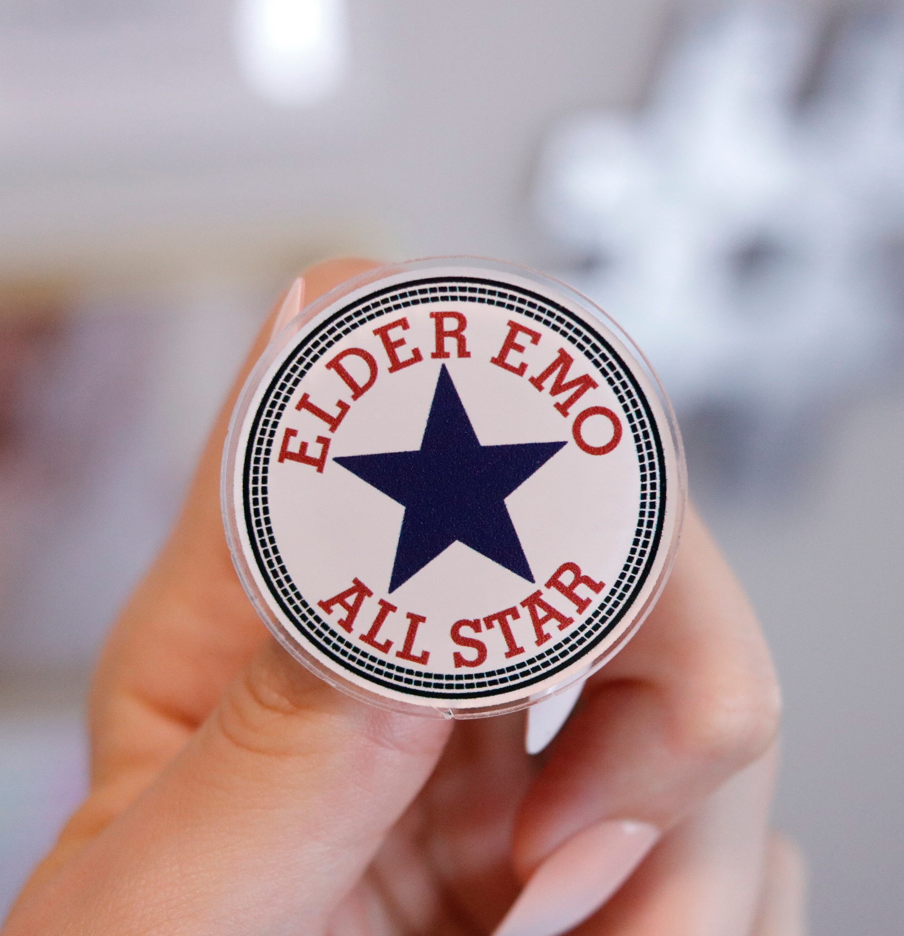 Elder Emo Acrylic Pin – The Design Demon
