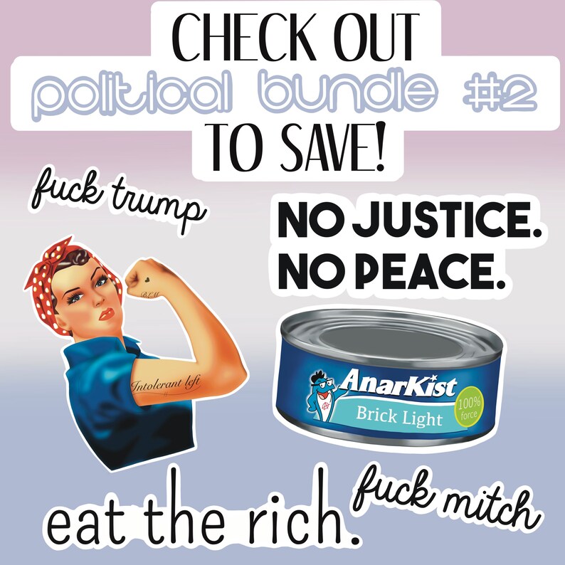 Eat the Rich vinyl weather proof scratch proof political democracy anti-establishment image 3