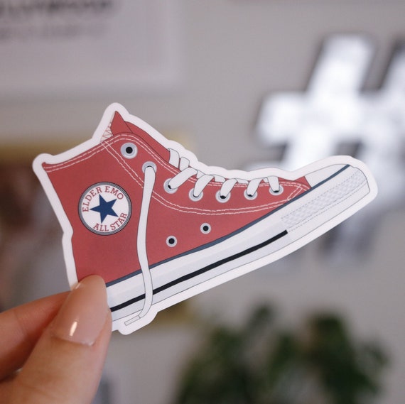 Elder Emo Sticker Emo Kid Sticker Mcr High Top Sneaker Etsy