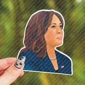 President Kamala Harris Portretmagneet Verkiezingsmagneet 2024 Magneet President Harris Vicepresident Kamala Harris