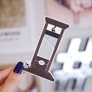 Eat the Rich Guillotine sticker anti-establishment sticker vinyl weather & scratch resistant political democracy anti-establishment