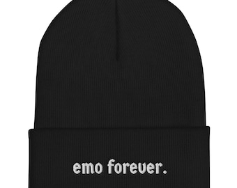 Emo Forever Beanie Emo Kid Elder Emo 