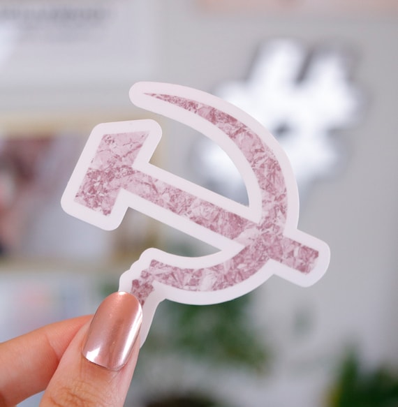 Hammer & Sickle Sticker Pretty Communist Sticker | Etsy