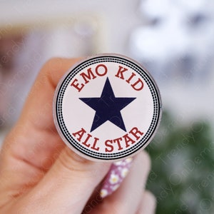 Emo kid acrylic pin emo forever acrylic pin mcr it was never a phase elder emo gift stocking stuffer