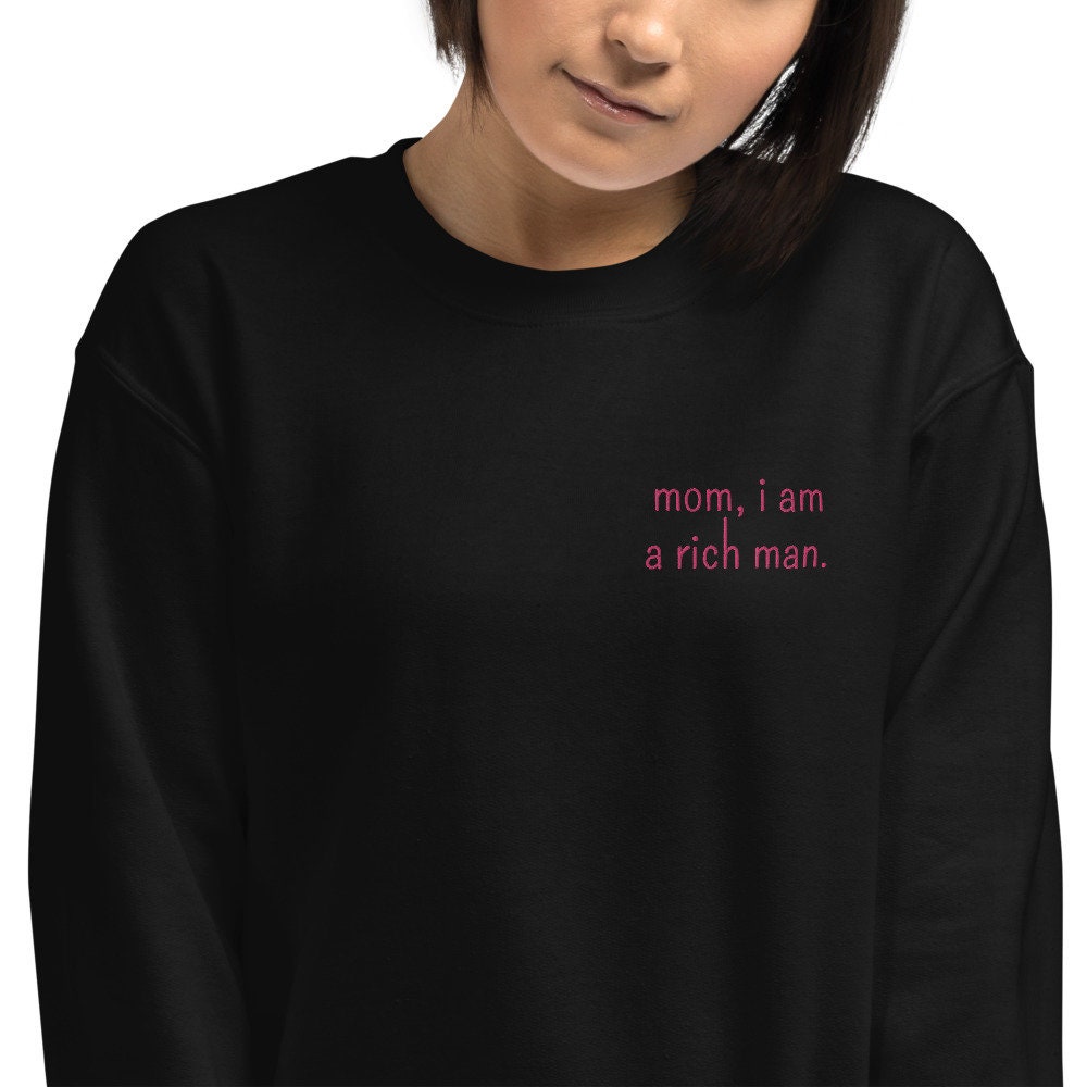 I AM A RICH MAN Unisex Sweatshirt in White – The Rich Man Shop