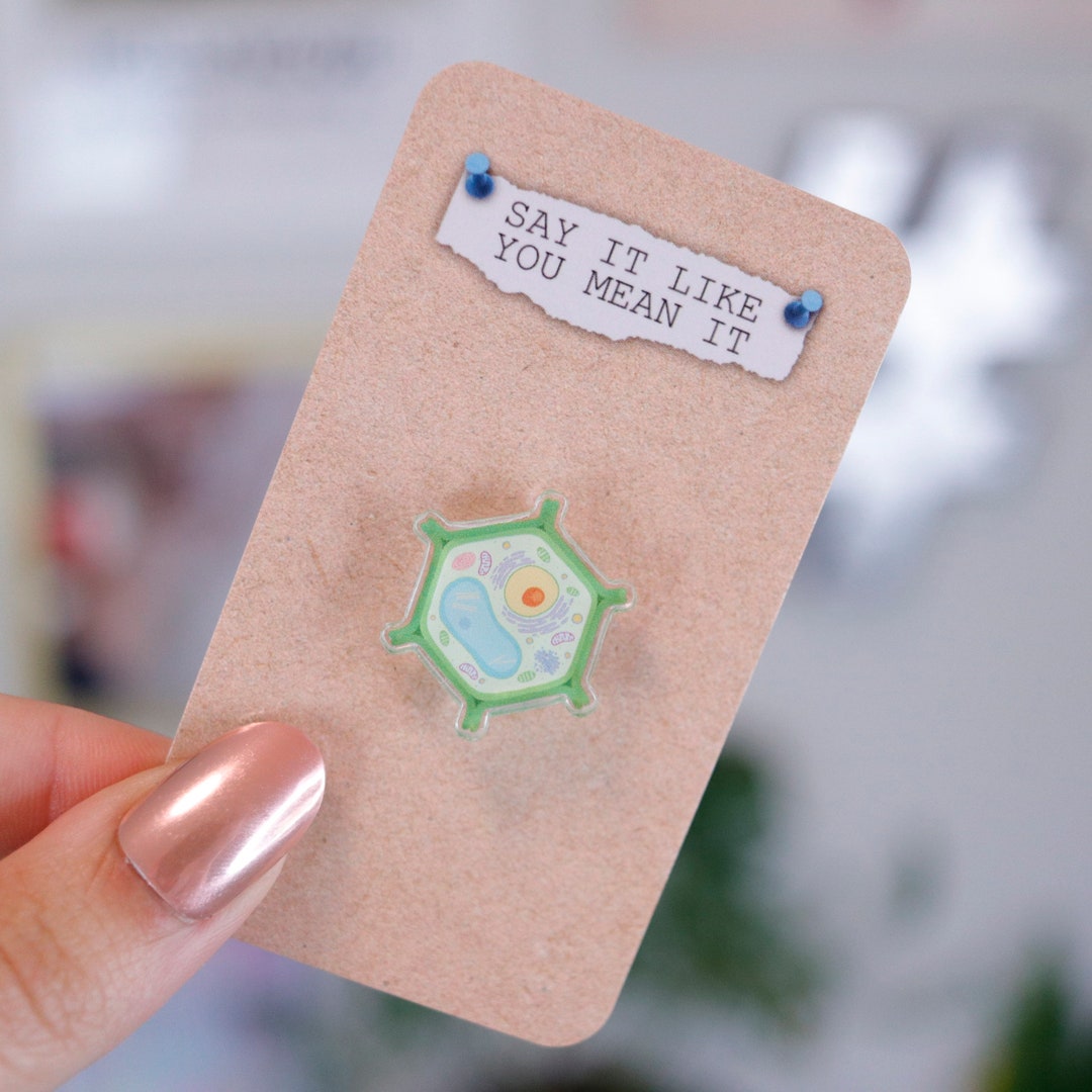 Plant Cell Acrylic Pin Cell Biology Science Nerd Acrylic Pin Science ...