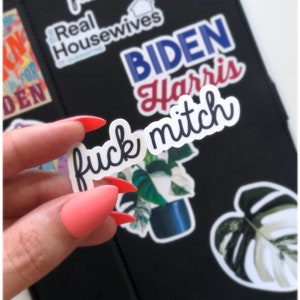 F*ck Mitch sticker anti-trump sticker 2022 vinyl sticker weather/ scratch resistant political Biden Mitch McConnell