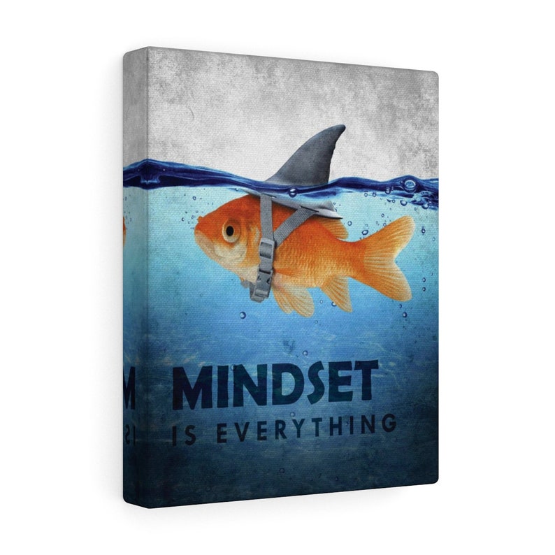 Mindset is everything inspiration art poster canvas wall art Etsy