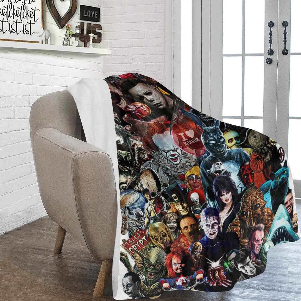 Horror movie Fleece blanket horror ultra soft fleece blanket Etsy