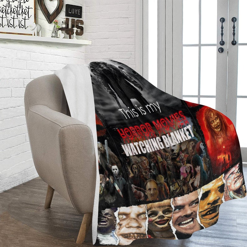 Horror movie Fleece blanket horror ultra soft fleece blanket Etsy