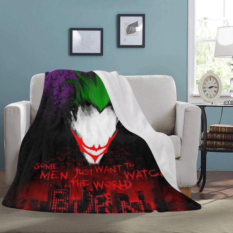 Joker Fleece blanket harley quinn ultra soft fleece blanket Etsy