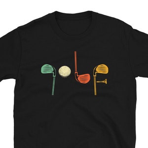 Golf Shirt retro art print-  Cool golf gifts for men or women