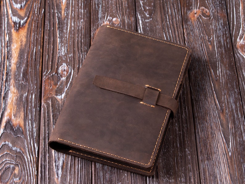 Leder Journal Cover, personalisierte Leder Journal Notebook nachfüllbar, handgefertigte Leder Cover, echtes Leder Reisetagebuch, Notebook Cover Brown