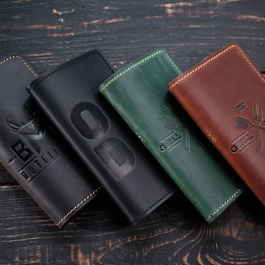 Presentadores de cheques con su logotipo, suministros para restaurantes, porta billetes, presentador de invitados personalizado, porta cheques de cuero personalizado