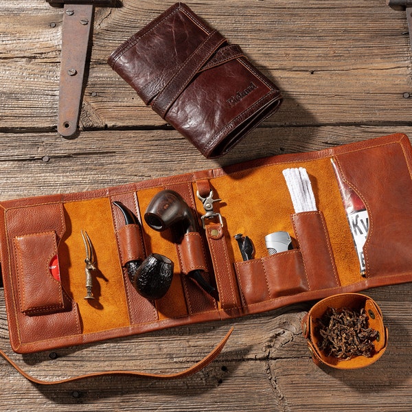 Leather Pipe Pouch - Etsy