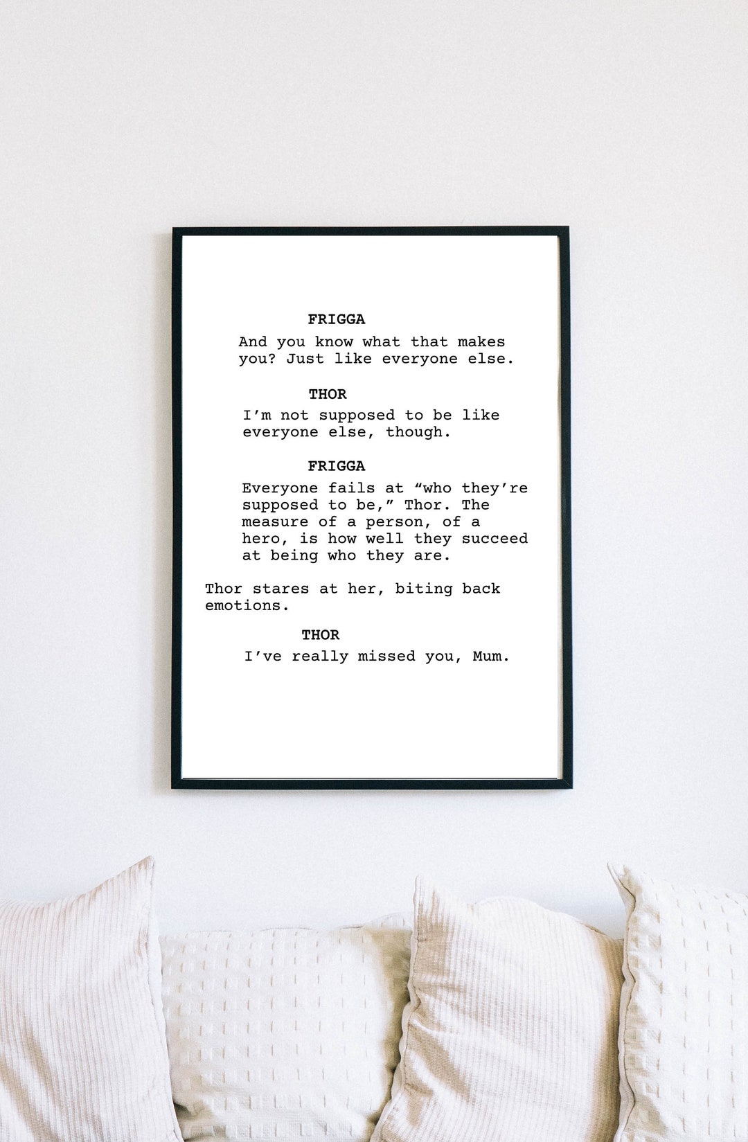 Avengers: Endgame Quote Screenplay Wall Art Movie Script - Etsy UK