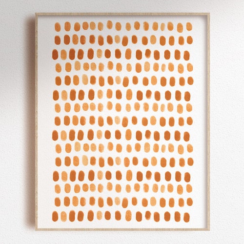 Neutral Dots Pattern Digital Art Print Simple Wall Decor Etsy