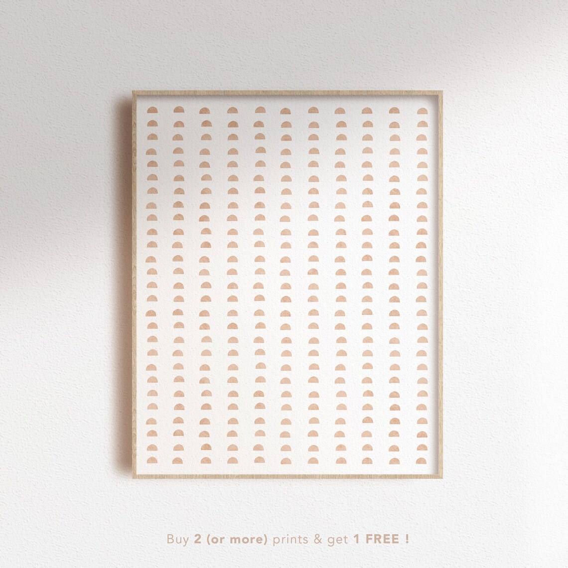 Simple Neutral Pattern Digital Print, Geometry Shapes Printable Wall ...