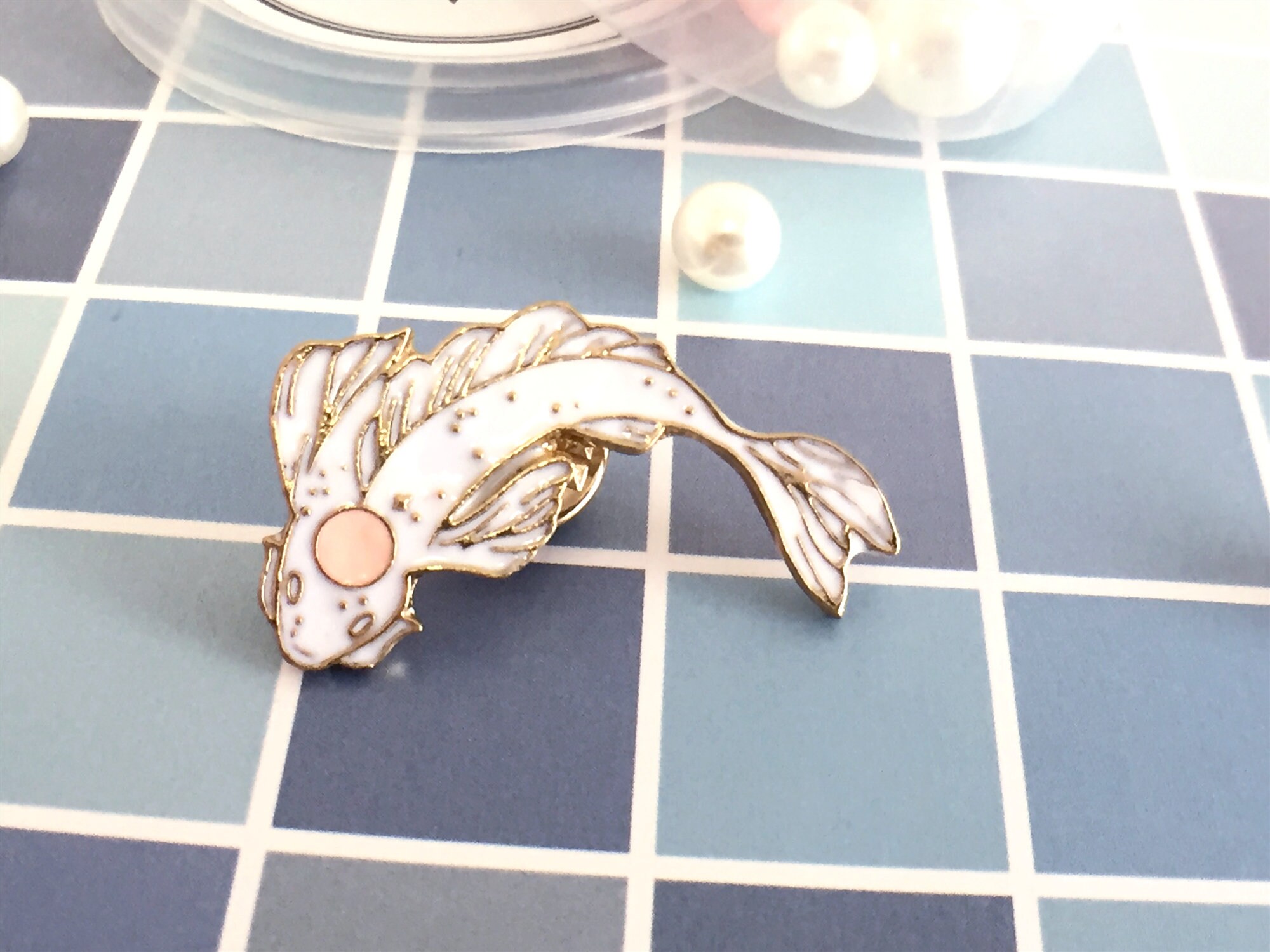 Koi Fish Enamel Pin Lucky Pin Enamel Pin Set Pins Enamel Pins Etsy