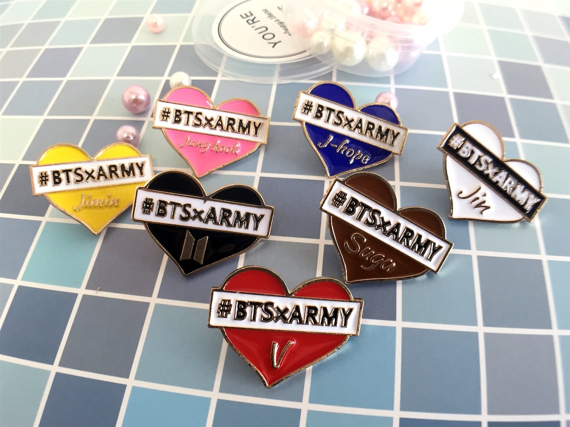 BTS Kpop bts bts enamel pin bts pin enamel pin set pins enamel Etsy